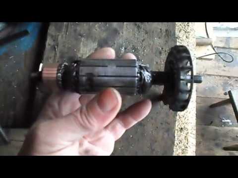 Видео: Ремонт болгарки DWT. Часть 3. Пропитка якоря и сборка