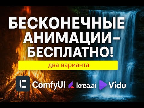 Видео: Создание бесконечного видео. Быстро бесплатно. Генерация на локальном компьютере и онлайн сервисы.