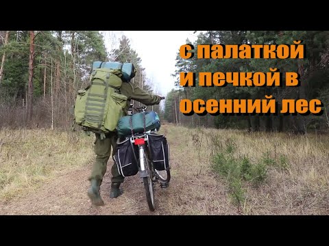 Видео: Одиночный поход в лес с ночевкой в палатке с печкой.