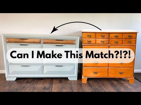 Видео: Перекрашиваем два совершенно разных комода, чтобы они выглядели как комплект