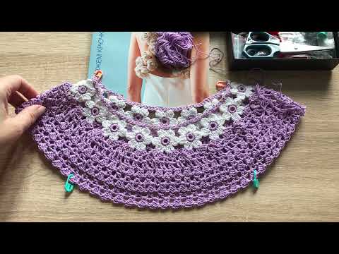 Видео: ВЯЖЕМ ДЕТСКОЕ ПЛАТЬЕ КРЮЧКОМ НА КРУГЛОЙ КОКЕТКЕ/ЧАСТЬ 1