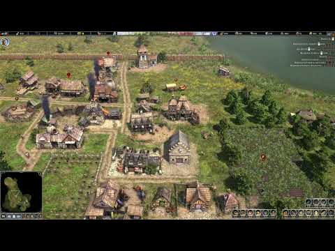 Видео: Farthest Frontier Торговля, новые торговцы после апгрейда. Штурмы варваров становятся жёстче.