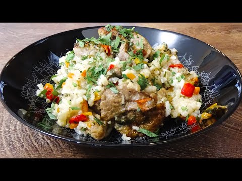 Видео: Свинина с запеченным рисом. Вкусный и простой рецепт для всей семьи!
