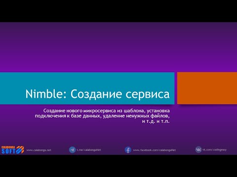 Видео: Nimble: Создание микросервиса
