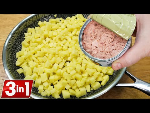 Видео: У вас дома есть картофель и консервированный тунец? Он такой вкусный, что я готовлю его каждый день❗