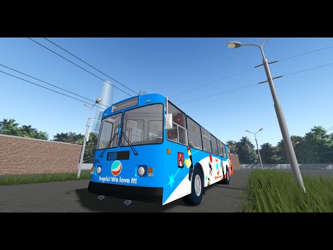 Видео: Запуск троллейбуса ЗиУ-9(зиу-682) в Roblox TRP