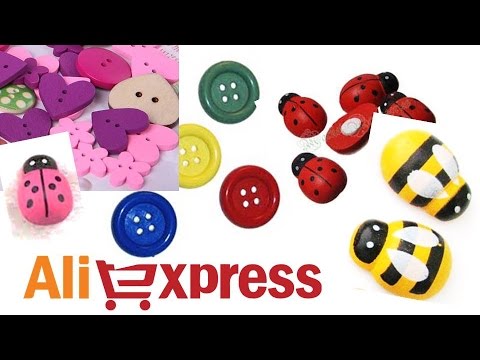 Видео: Покупки с Алиэкспресс. Пуговицы, божьи коровки, пчелки. DIY Aliexpress. Buttons, ladybug, bee