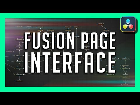 Видео: Полный обзор интерфейса страницы FUSION для начинающих пользователей DaVinci Resolve