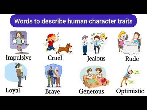 Видео: Слова для описания черт характера человека | Английская лексика | Английские слова для повседневн...