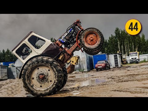 Видео: Трактор МТЗ 50 БАТЯ поставил на ДЫБЫ, ПРИКОЛЫ начинаются!