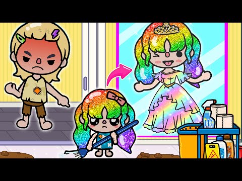 Видео: Бедная девочка мечтает стать знаменитой модницей | История Toca Boca | Toca Boca