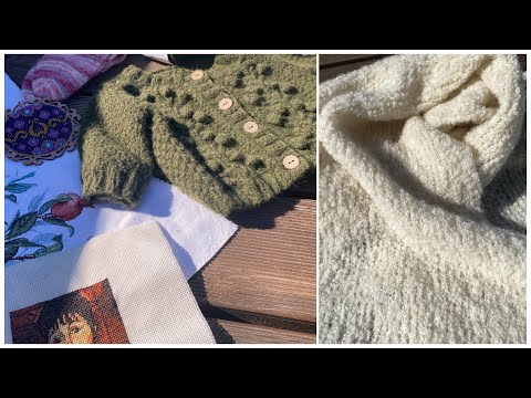 Видео: Готовые работы. Букля-шарф. #currant_cardigan. Девушка Модильяни. И многое другое