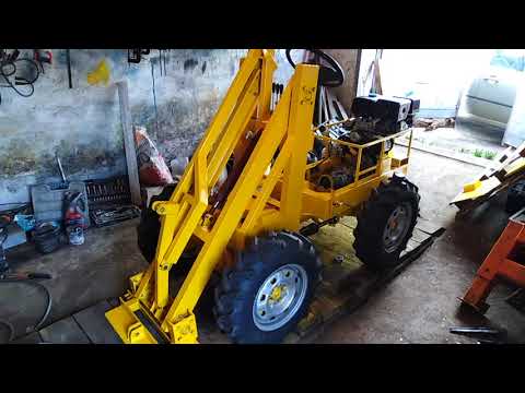 Видео: Сборка минипогрузчика после покраски, Пальцы на минипогрузчик, установка масленок