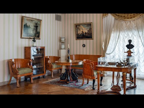 Видео: «Русский жилой интерьер конца XVIII - начала XX века». Кабинет 1810-х годов