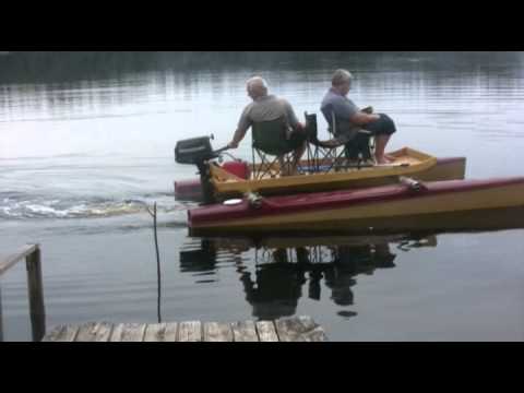 Видео: Испытания катамарана