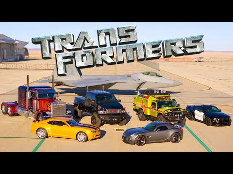 Видео: Автомобили в фильме «Трансформеры» (Transformers) 2007г