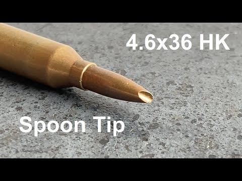 Видео: Пуля-ложечка. Зачем она? Spoon Tip (Loeffelspitz) 4.6х36 HK