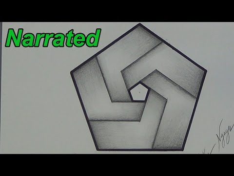 Видео: Как нарисовать невозможный пятиугольник — Невозможные фигуры (озвучено)