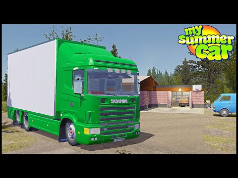 Видео: ГРУЗОВИК СКАНИЯ В ДЕРЕВНЕ! Перевозим ГРУЗЫ? - My Summer Car
