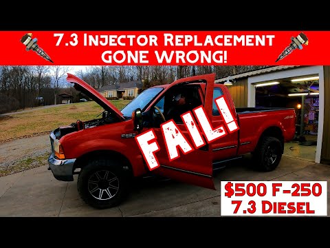 Видео: ПРОВАЛ! Замена дизельного инжектора Powerstroke 7.3 на F250 пошла ужасно неправильно!