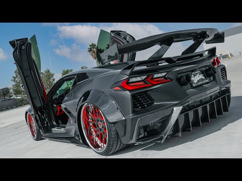 Видео: Широкофюзеляжный C8 Corvette | West Coast Customs