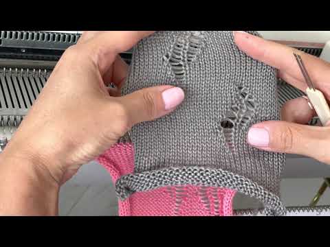 Видео: Узор "Лакшери рвань" или "Хипстерские дырки" Часть 1