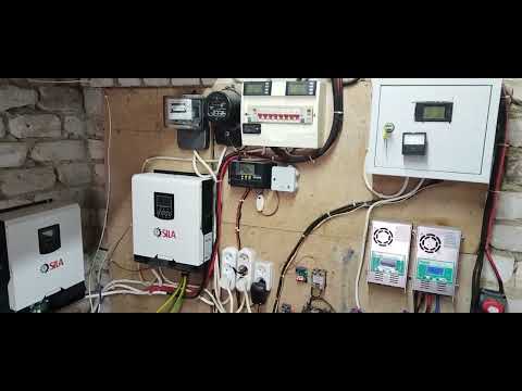 Видео: Гибридный солнечный инвертор SILA VP 3000MH  в солнечной системе