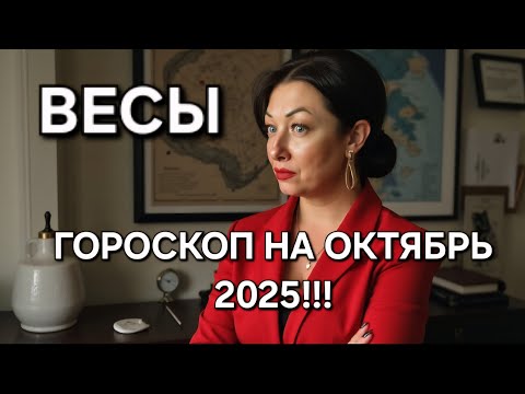 Видео: ВЕСЫ♎️! Ваш ГОРОСКОП на ОКТЯБРЬ 2025🔥 ЭНЕРГИЯ НА ПИКЕ ВОЗМОЖНОСТЕЙ‼️ 