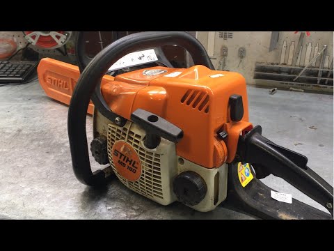 Видео: Бензопила глохнет при нажатии на газ.Stihl MS180, MS170. Stalls when you press the gas. Штиль 180.