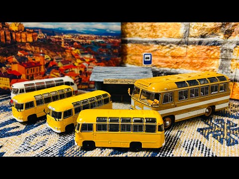 Видео: Тбилиси- Шиндиси- Тбилиси. Миниатюрная остановка автобуса дизайнерской работы.