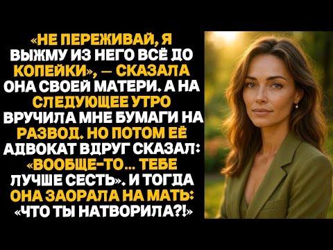Видео: Не переживай, я выжму из него всё до копейки. А на следующее утро вручила мне бумаги на развод и...