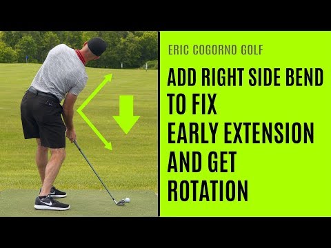 Видео: ГОЛЬФ: добавьте изгиб вправо, чтобы исправить раннее растяжение и получить вращение