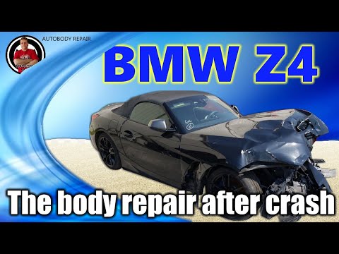 Видео: BMW Z4 (G29). The front end repair. Ремонт переда.