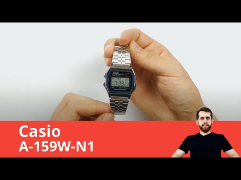 Видео: Часы Casio A-159W-N1. Обзор и настройка.