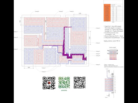 Видео: Проект теплого пола. Отопление теплым полом.