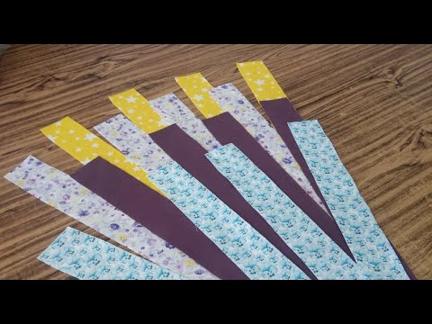 Видео: Хочу удивить! Простым и быстрым способом можно сшить необычное полотно из лоскутов. Лоскутное шитье