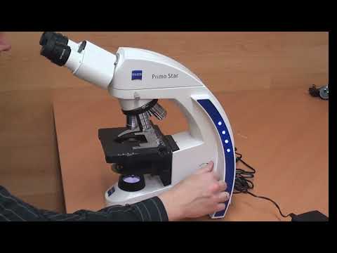 Видео: Установка микроскопа Primo Star (1 поколение) Carl Zeiss