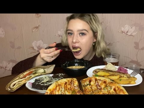 Видео: МУКБАНГ🥰СЫРНЫЙ КРЕМ СУП🥣ЛЮЛЯ КЕБАБ😍ПИЦЦА🍕ТОРТИЛЬЯ🥙ГРЕНКИ😉КАК Я ОТМЕТИЛА НОВЫЙ ГОД🎉🎄🎊🎅🏼