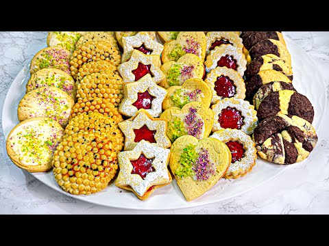 Видео: Шесть праздничных печений с одним тестом, невероятно вкусно
