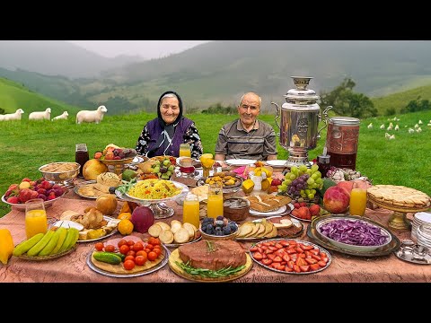 Видео: Деревенская Жизнь: Ты Не Поверишь, Что На Этом Столе Полно Вкусной Азербайджанской Еды!