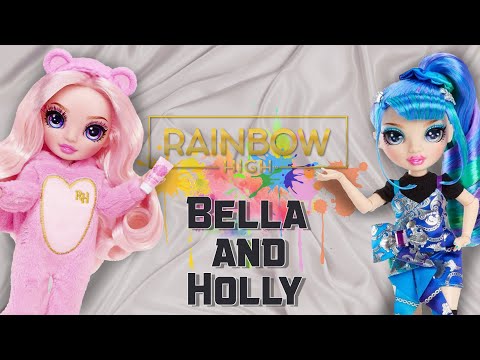 Видео: ✨Обзор Rainbow high - Junior PJ Party - Белла и Холли, пробую менять ноги ✨