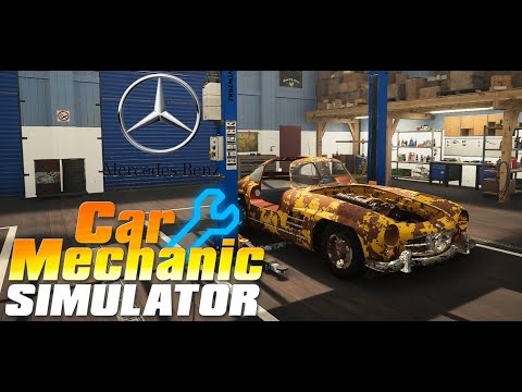 Видео: Реставрация Mercedes-Benz (W198) 300SL со свалки. Car Mechanic Simulator 21