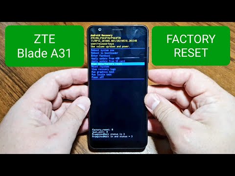 Видео: ZTE BLADE A31 factory reset / сброс до заводских настроек