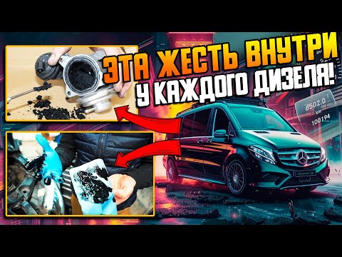 Видео: Жесть внутри дизеля! / Клапан ЕГР — добро или зло / Мерседес V класс с пробегом