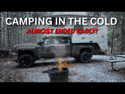 Видео: Катастрофа в зимнем одиночном кемпинге, которая обернулась победой