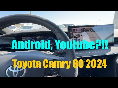 Видео: Toyota Camry 80 2024 2.0HXS Sport Plus. Android, CarPlay на центральном мониторе. YouTube, 2Gis