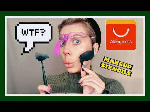Видео: Шаблонный макияж палкой и рогаткой?! | Makeup Stencils | ALIEXPRESS