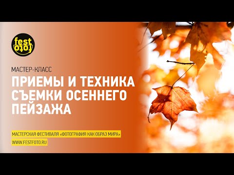 Видео: Приемы и техника съемки осеннего пейзажа | Мастер-класс по фотографии