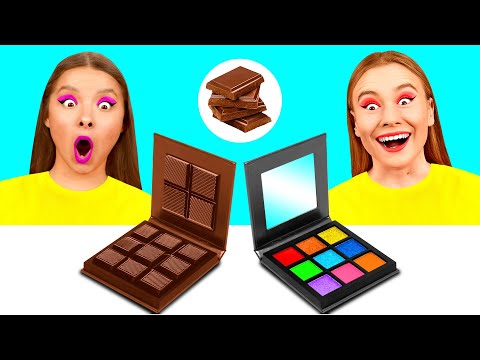 Видео: Челлендж. Шоколадная Еда vs Настоящая еда | Смешные Моменты от GoFun Challenge