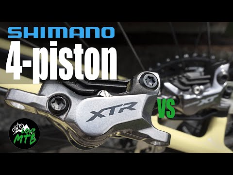 Видео: Обзор тормозов Shimano XTR 4-поршневой против XT, M9120 против M8120, впечатления от езды